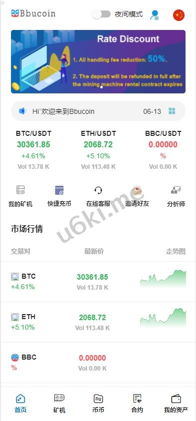 [最新]多语言交易所/Bbank交易所/二开平台币/币币合约交易/矿机系统/分析师系统源码