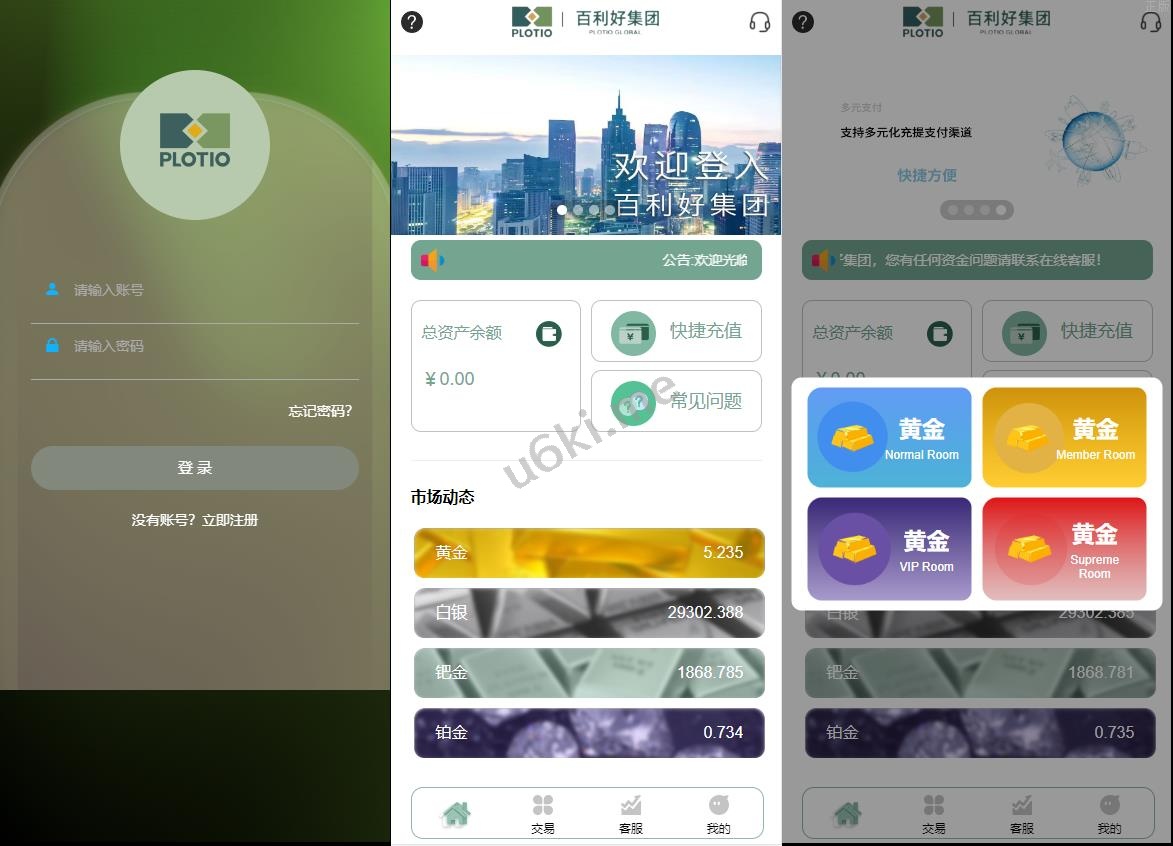 全新定制微盘系统/贵金属期货微交易系统/房间玩法